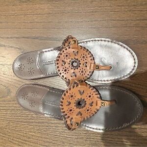 Jack Rogers Brown Leather Sandals